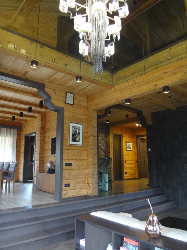 Частный дом из клееного бруса 500 кв.м.  д.Мостовское.