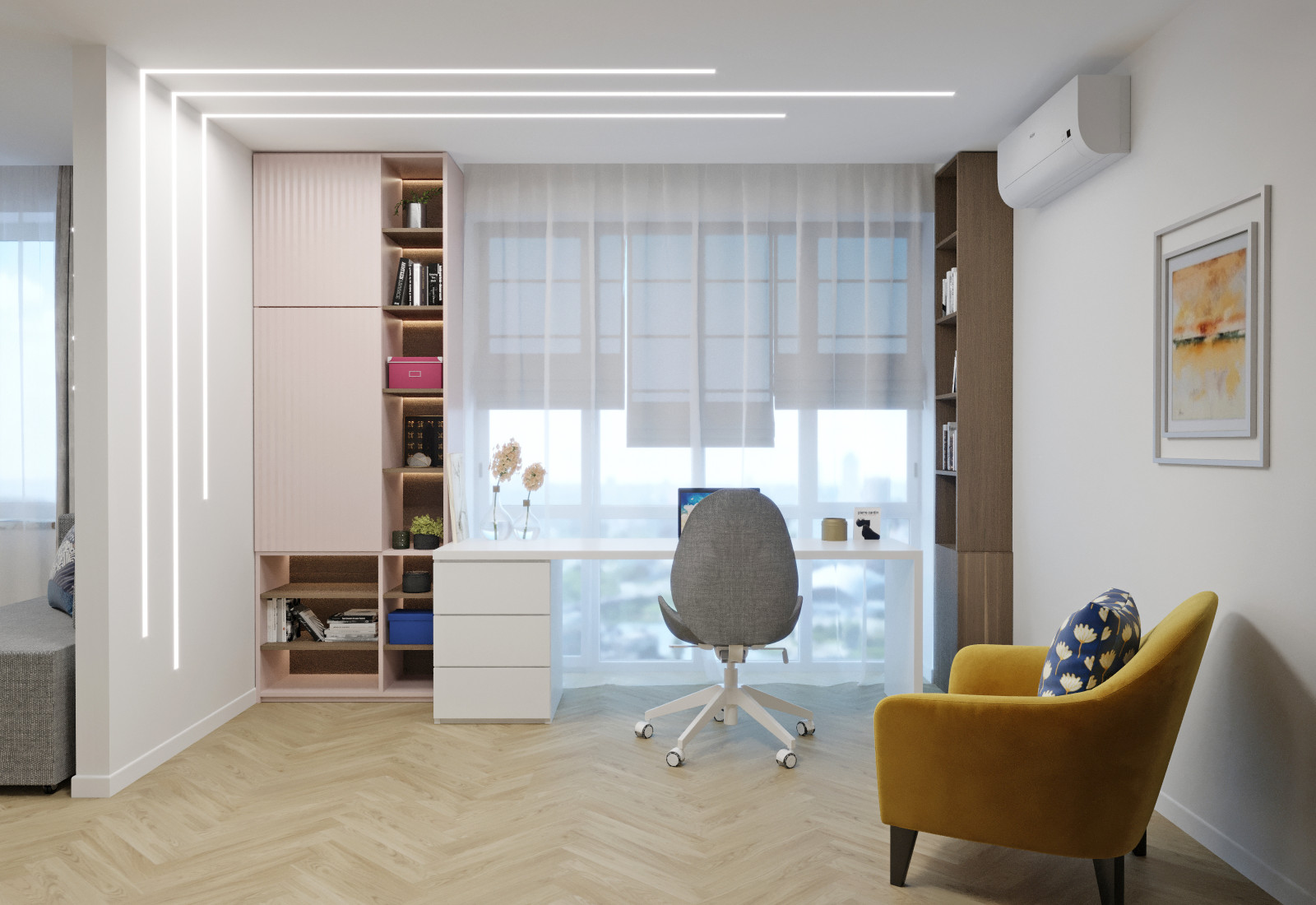 Интерьер для девушки-студентки