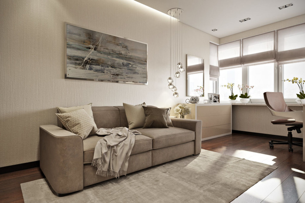 Современный дизайн просторной квартиры