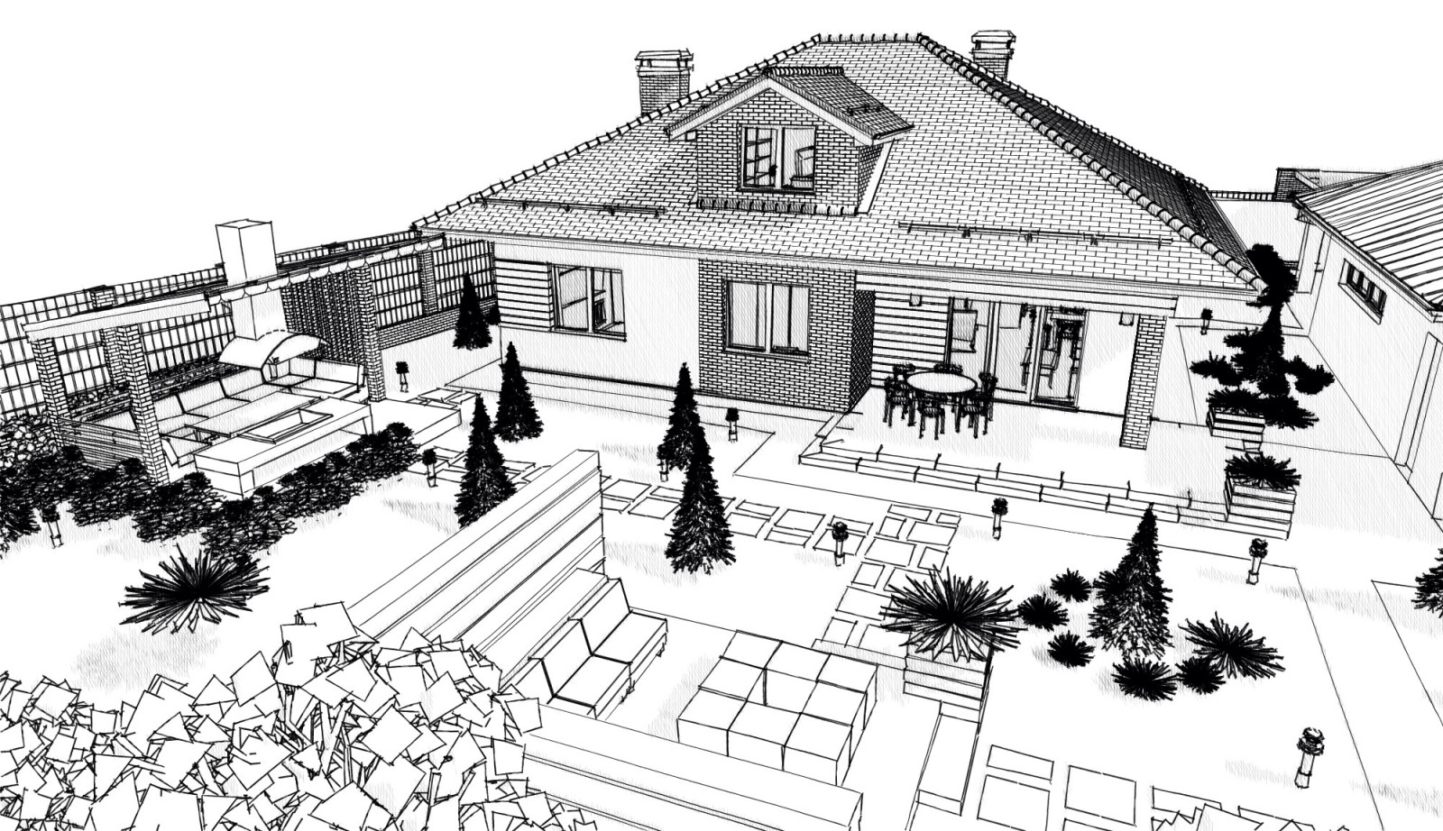 Эскизный проект благоустройства участка 3