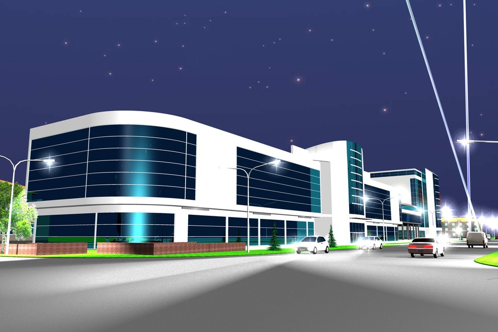 Дизайн экстерьера торгового комплекса