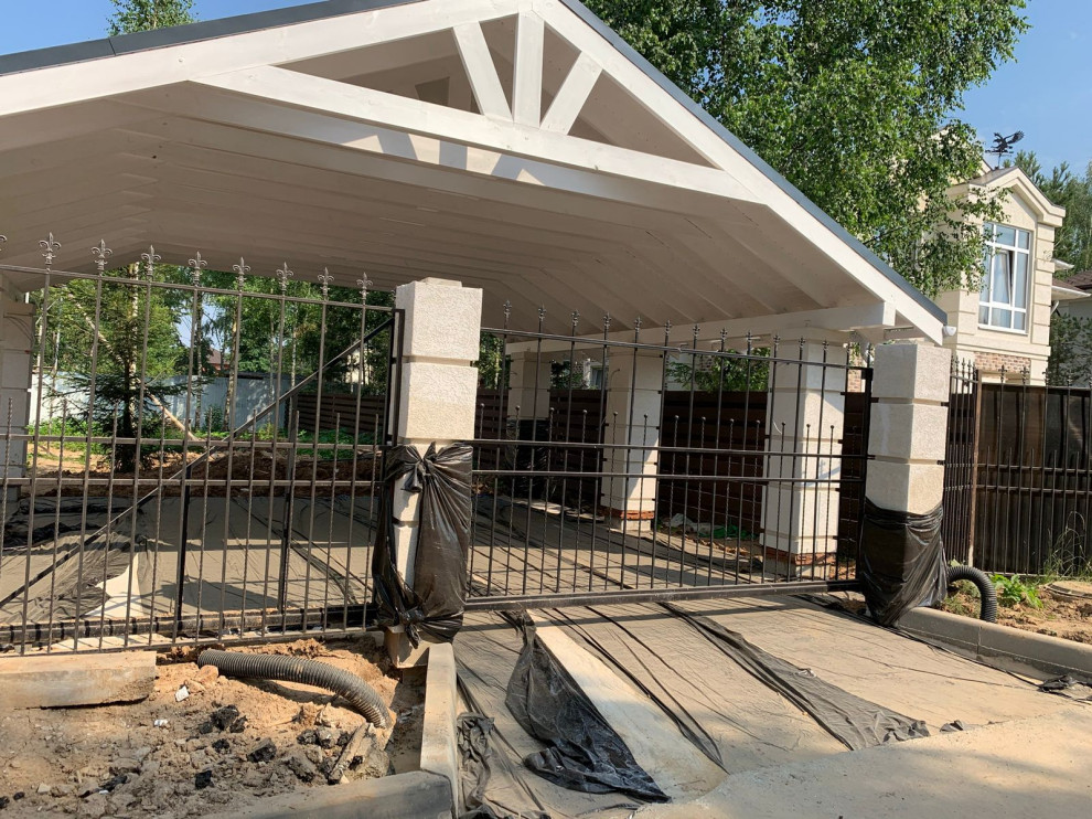 Ход стройки. Усадьба Шарапово. Дом.