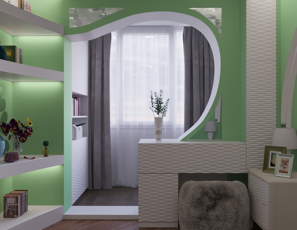 Экспресс-визуализация Спальня "Нежная Мята"