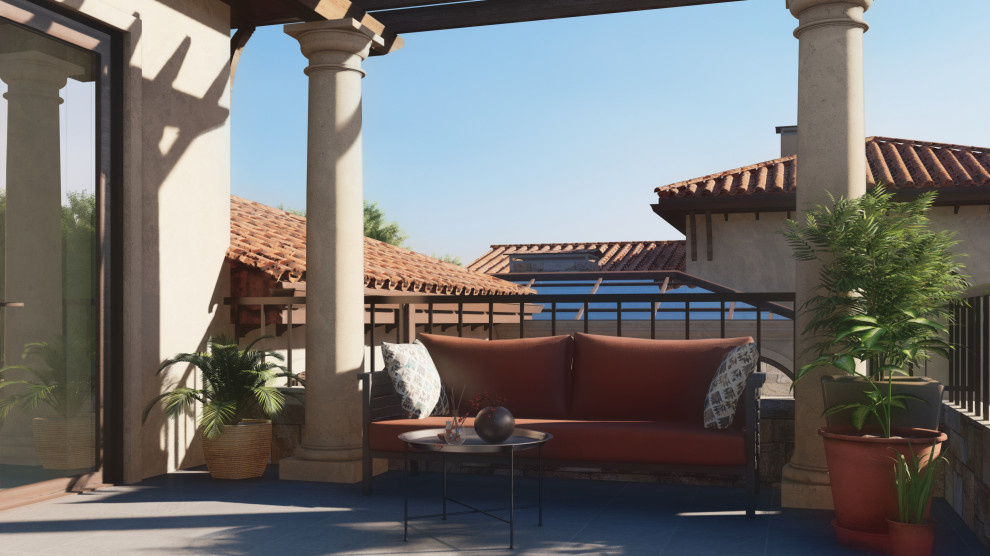 Villa Jardin. Проект дома в средиземноморском стиле в Симферополе