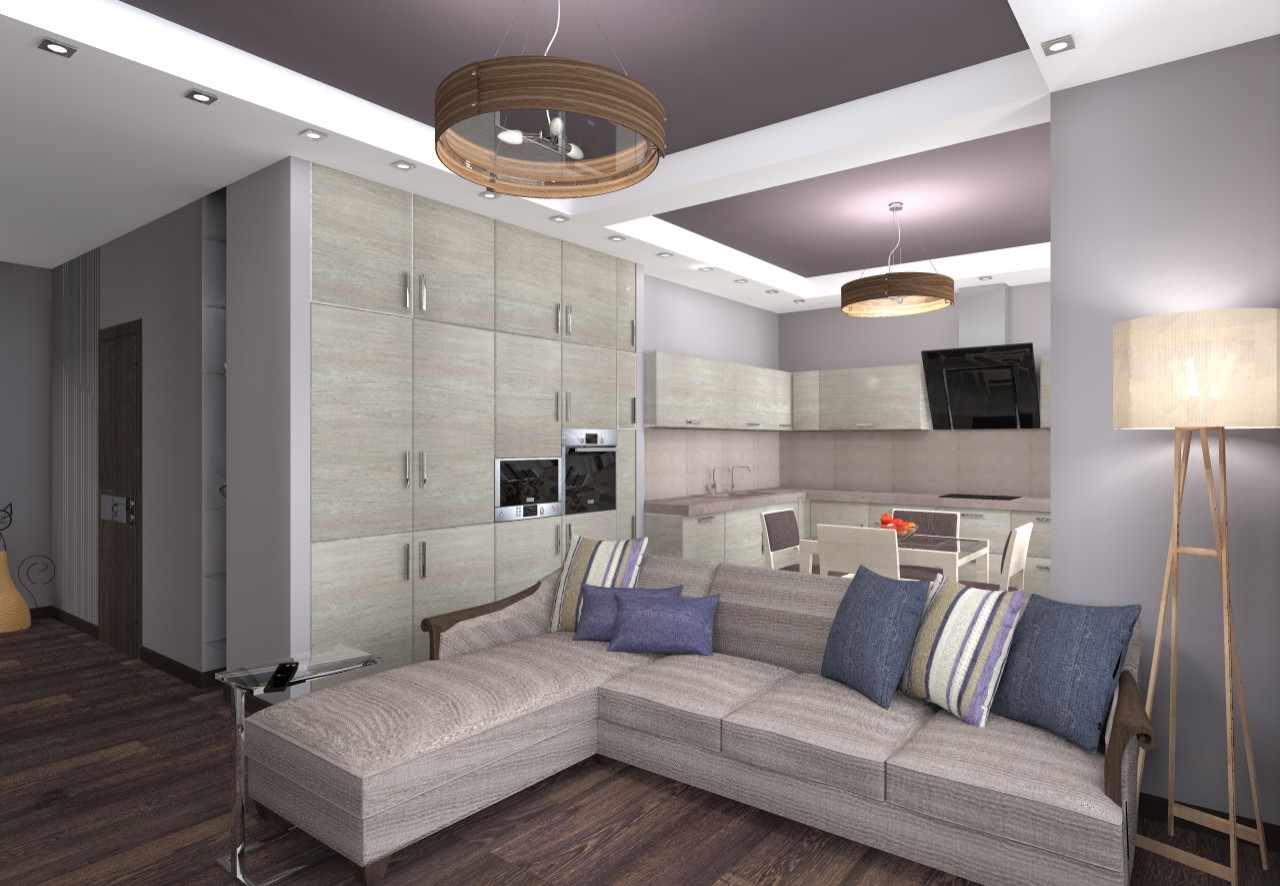 Дизайн-проект квартиры в ЖК "Дирижабль" на Профсоюзной ул.