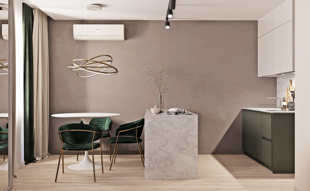 Студия в пастельных тонах