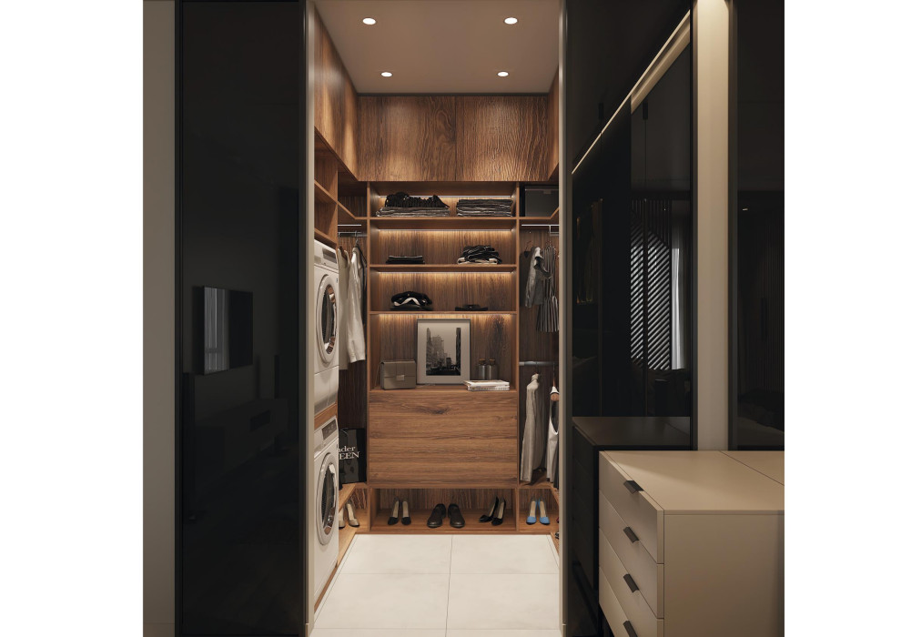 Яркий смешанный стиль в квартире 70 м2