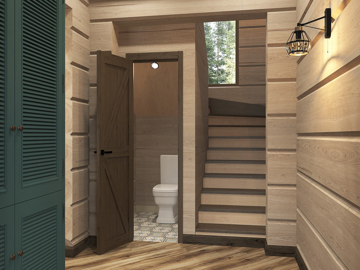 Дом-с баней для временного прибывания