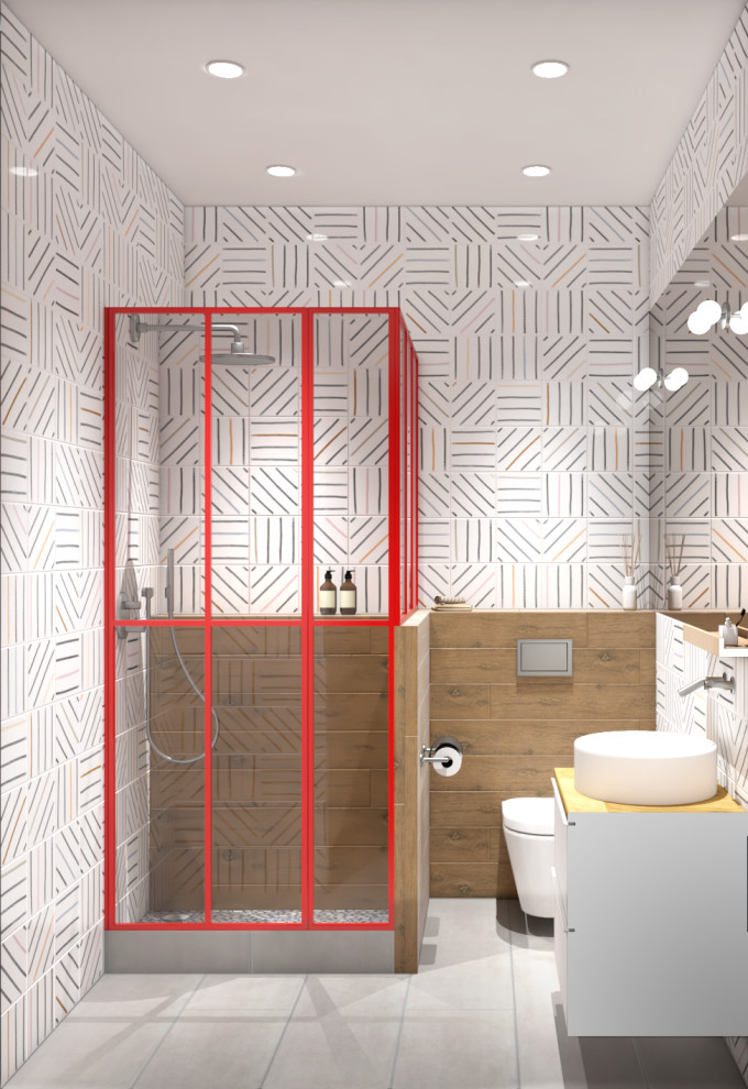 Интерьер с красными акцентами