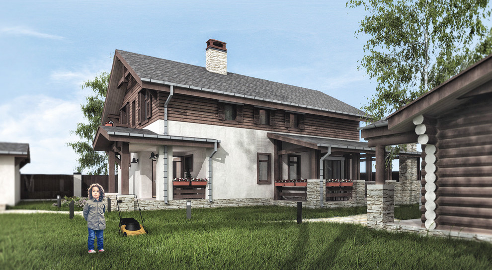 Индивидуальный жилой дом с баней и гаражом в деревне Труфаново