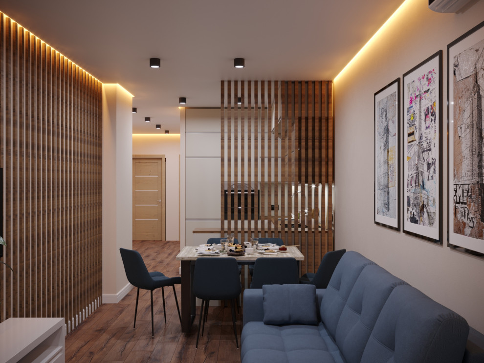 Дизайн-проект трехкомнатной квартиры.