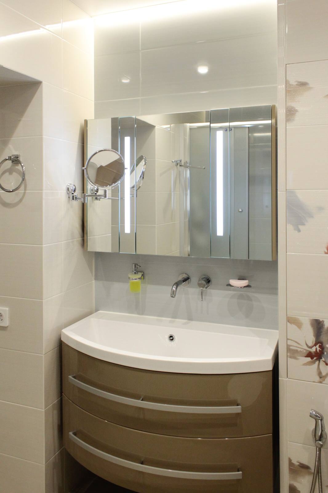 Ванная комната. Реализация. Квартира для молодых и успешных.