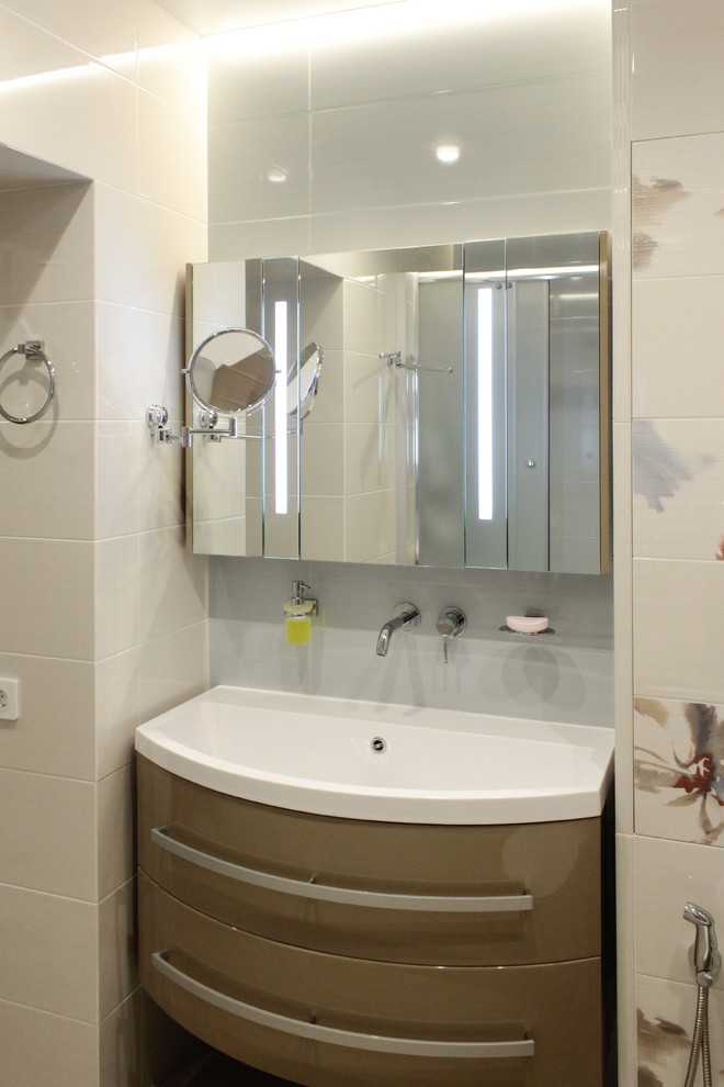 Ванная комната. Реализация. Квартира для молодых и успешных.