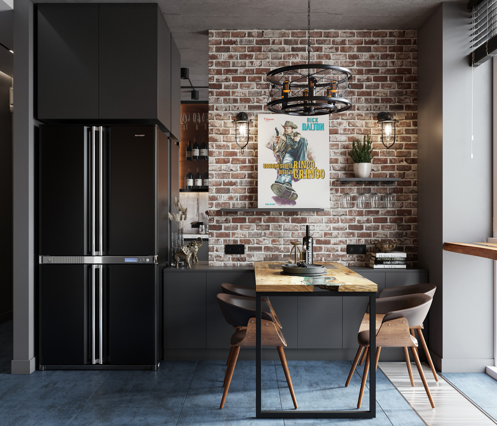 Двушка с элементами лофт 48 м2