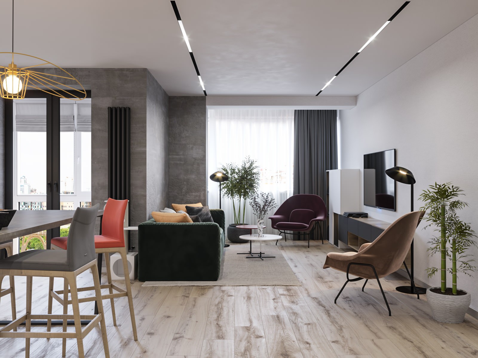 Квартира 100м2 _Grey style