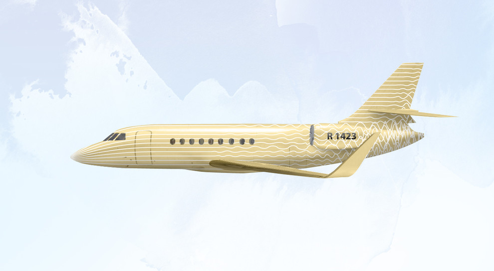 Обложка проекта: FALCON 2000 Private Aircraft Interior