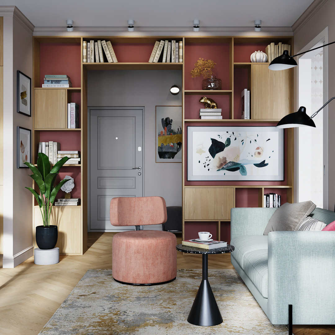 Двухкомнатная квартира для девушки с нотками Востока