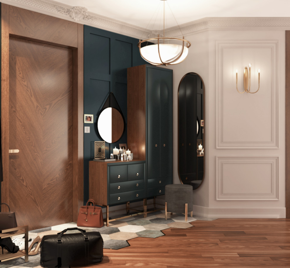 Дизайн Квартиры в современном стиле с британскими колониальными нотками.