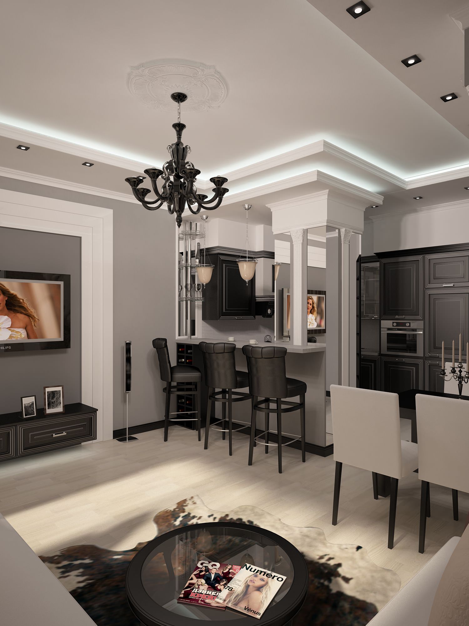 Apartment with a touch of classic