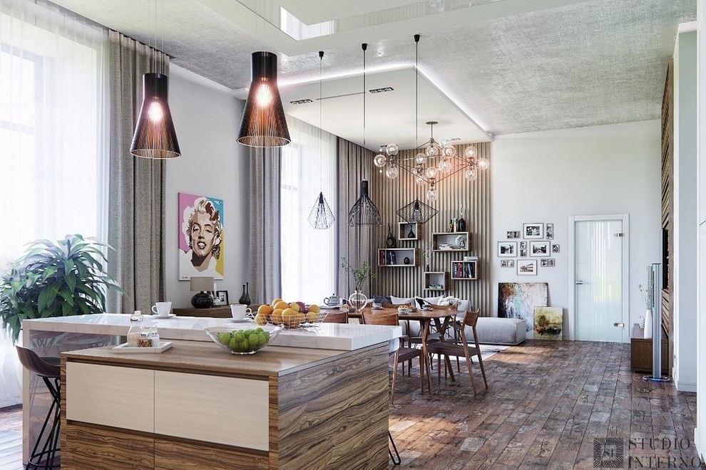 Обложка проекта: Интерьер апартаментов в современном стиле.