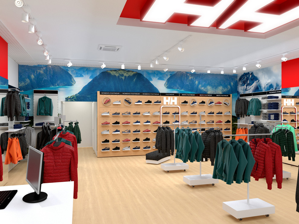 Визуализация магазина для Helly Hansen
