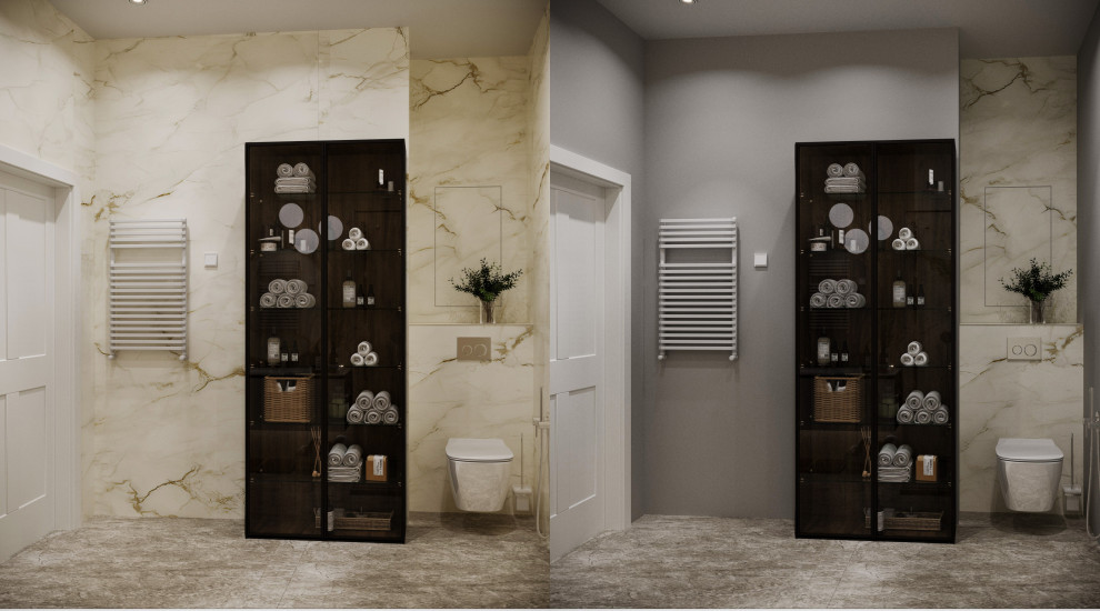 Визуализация душевой 2 варианта