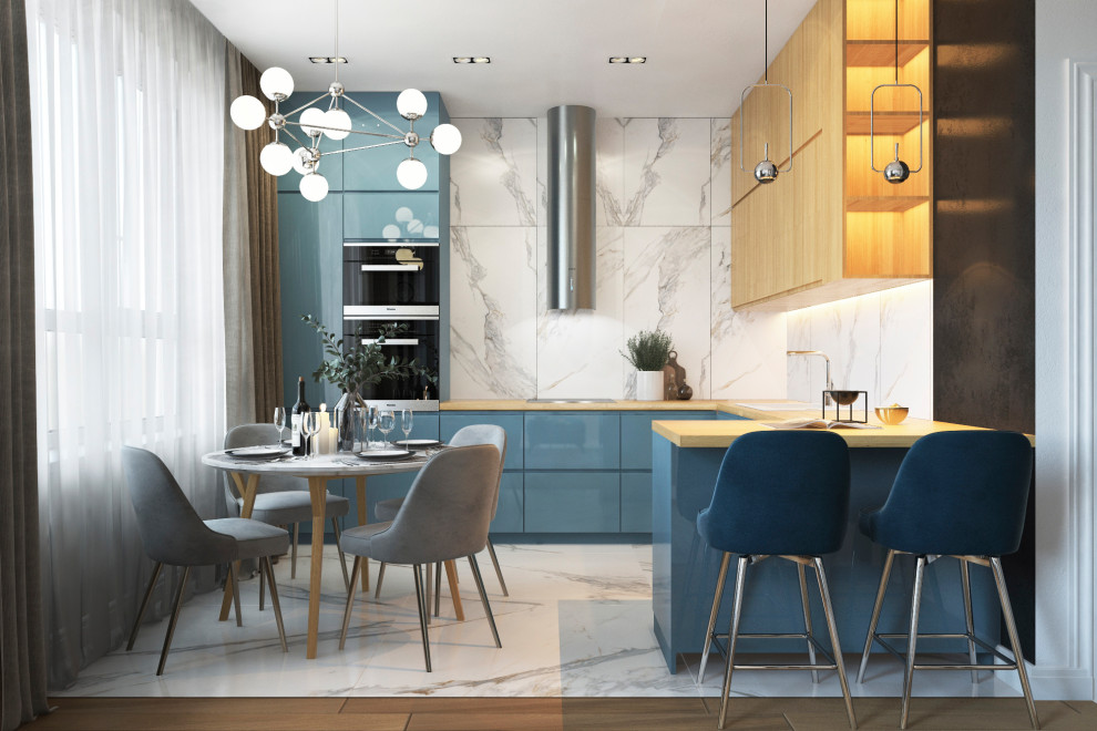 Дизайн-проект квартиры в современном стиле 90 м.кв г. Москва