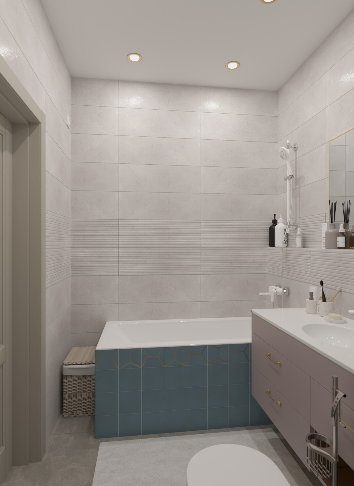 Двухкомнатная квартира в стиле сдержанной неоклассики