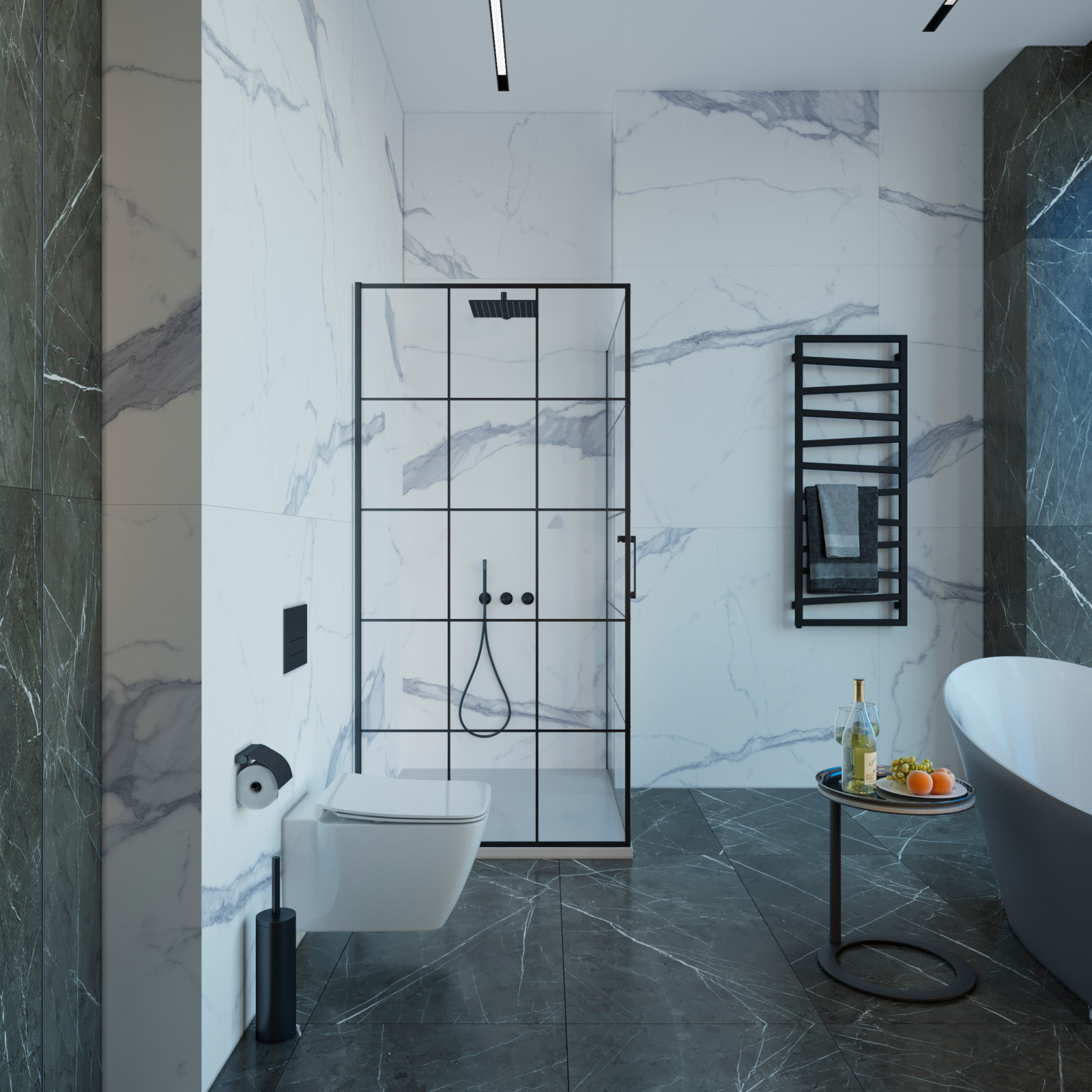 Дизайн квартиры в "Neva tower" Москва-Сити