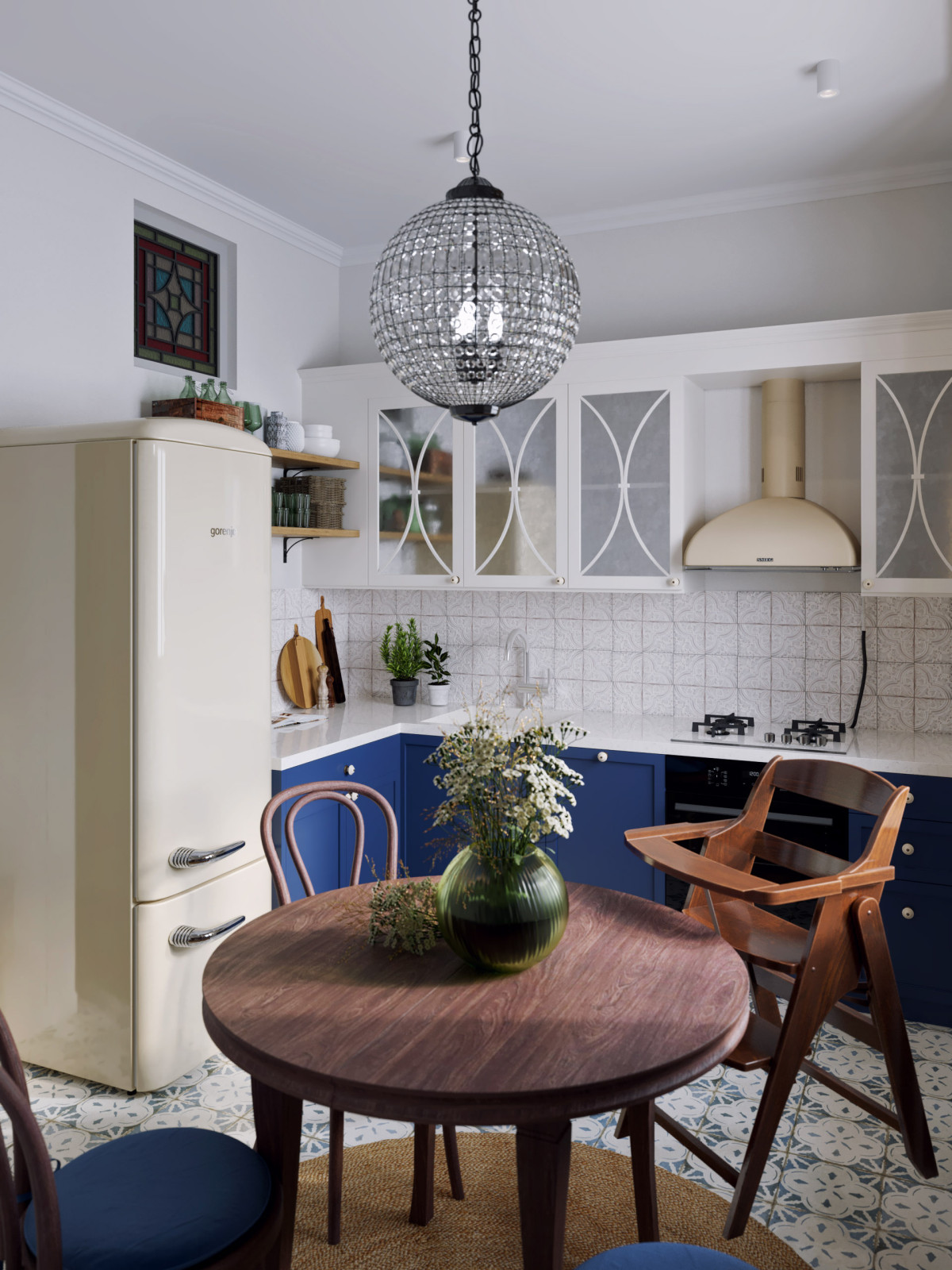 Обложка проекта: Скандинавский интерьер с яркими акцентами в сталинке