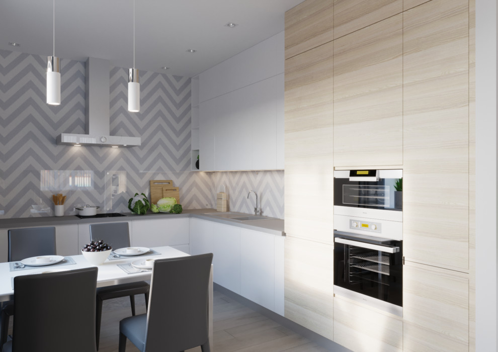 Кухня-гостиная в загородном доме