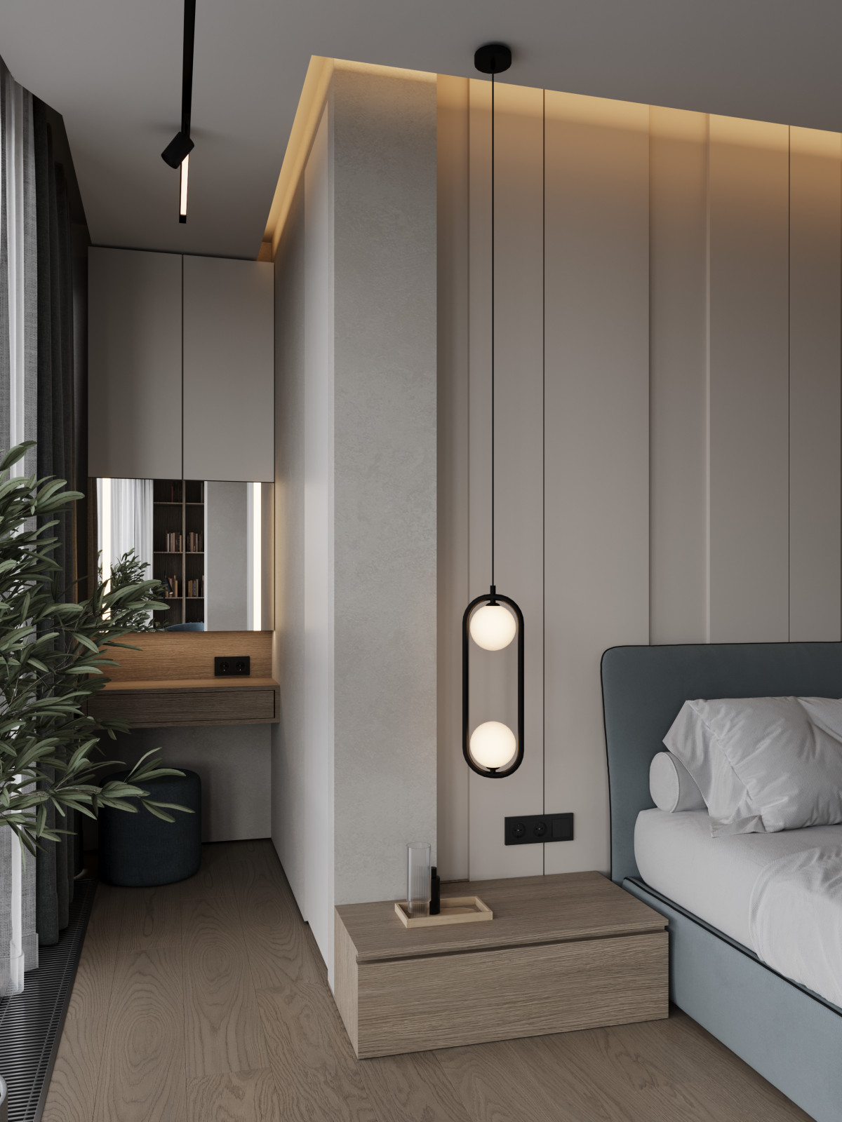 Интерьер квартиры с панорамными окнами