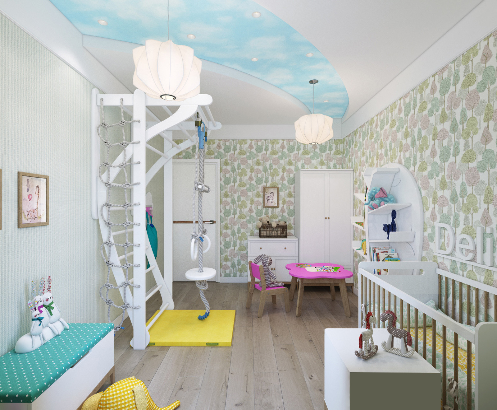 Детская комната в скандинавском стиле