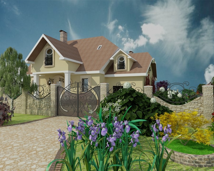 Загородный дом с большим участком