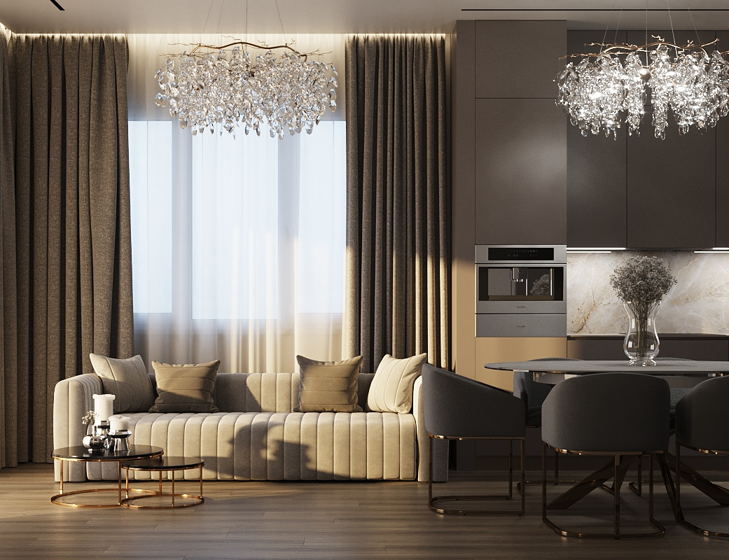 Дизайн интерьера дома в поселке "Европейский"