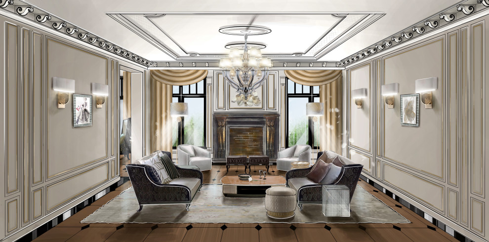 Визуализация гостиной