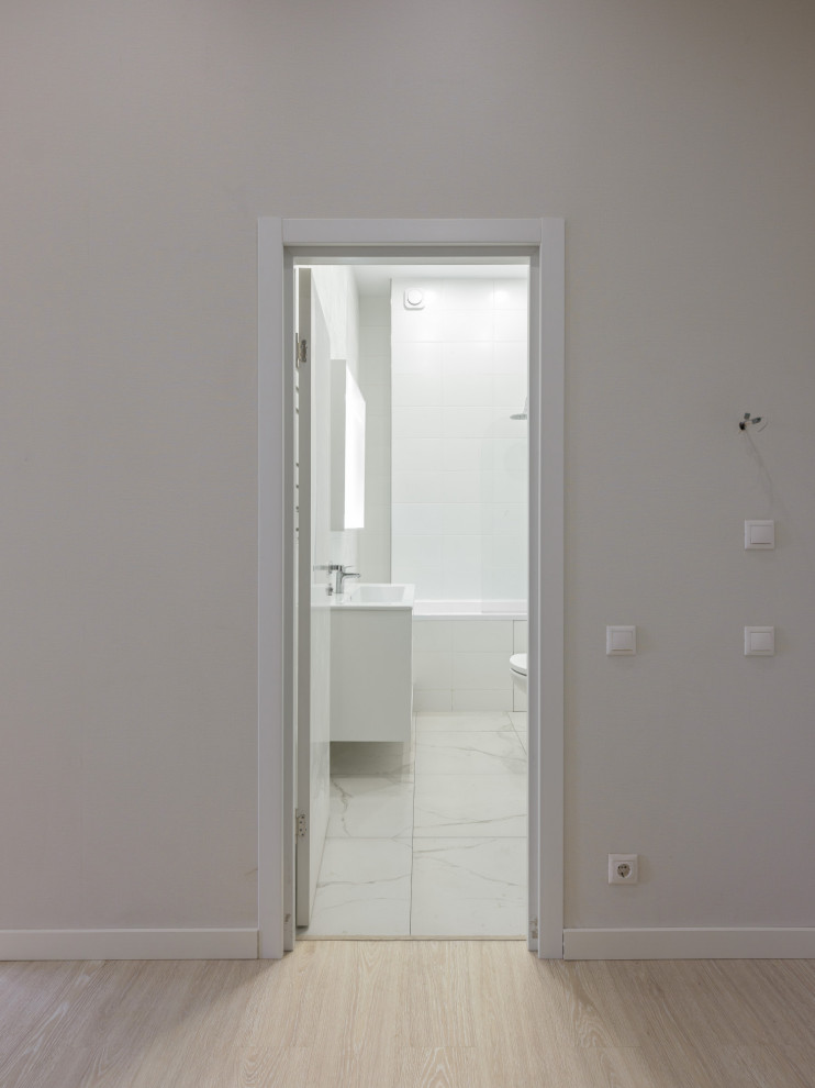 однушка в светлых тонах