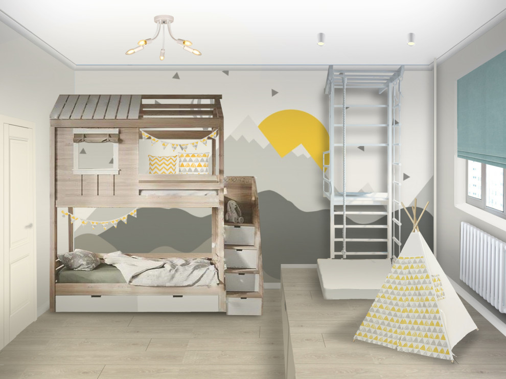 Обложка проекта: Двухкомнатная квартира для семьи с ребенком.