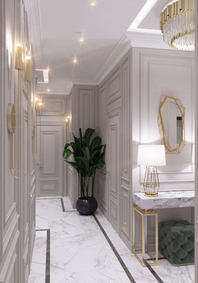 Стильная классика для семьи с тремя детьми (150 м2).