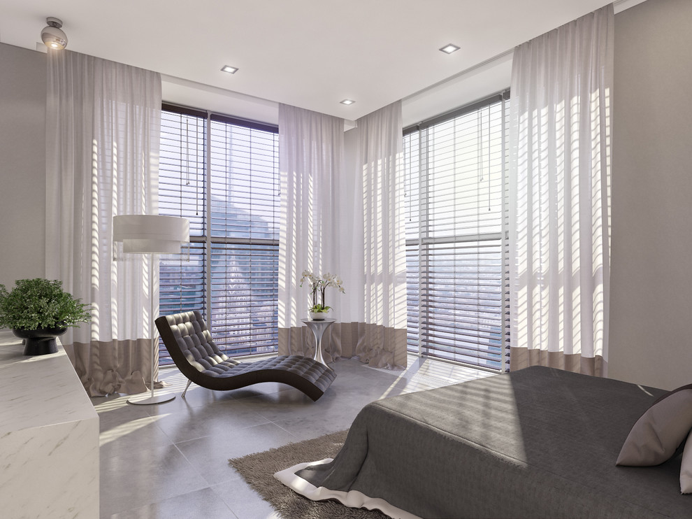 Апартаменты в Нью-Йорке, спальня, вид от входа