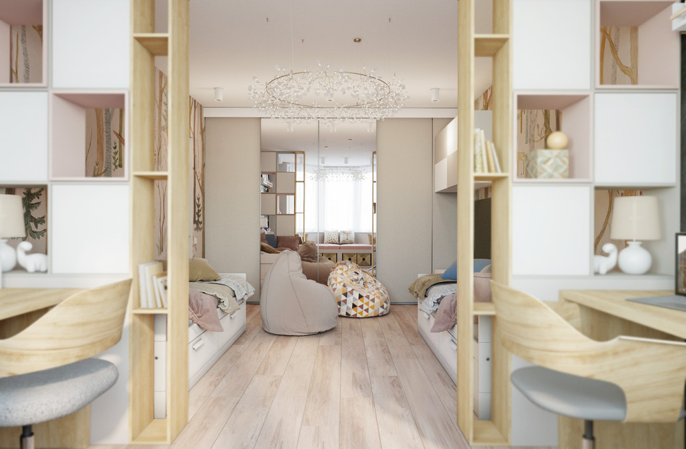 Дизайн двухкомнатной квартиры в лавандовых акцентах