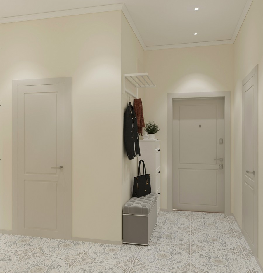 Дизайн двухкомнатной квартиры в светлых тонах