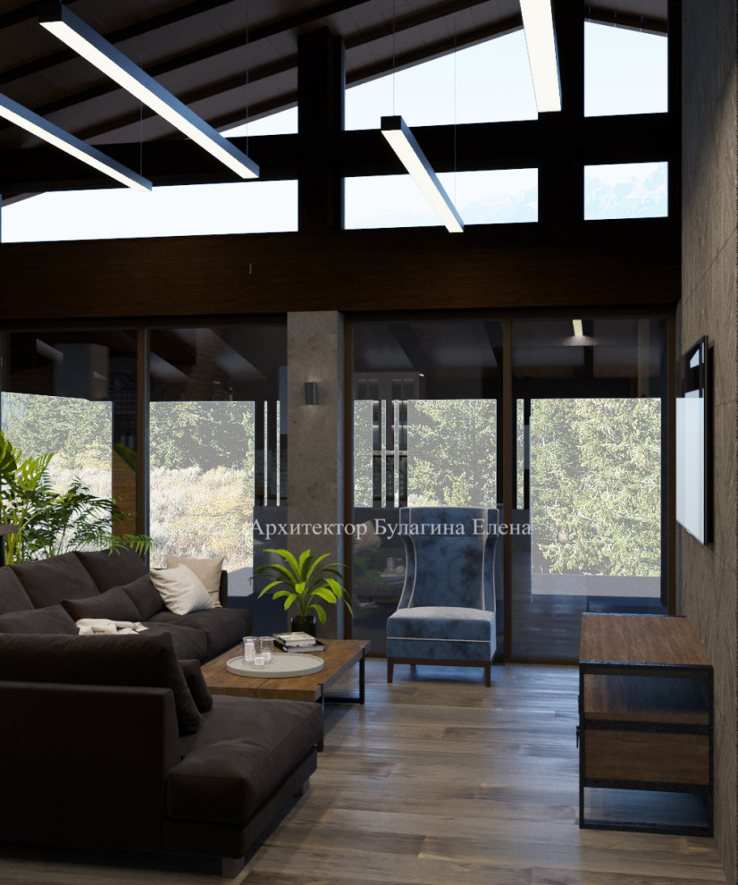 Интерьер загородного дома со спа зоной