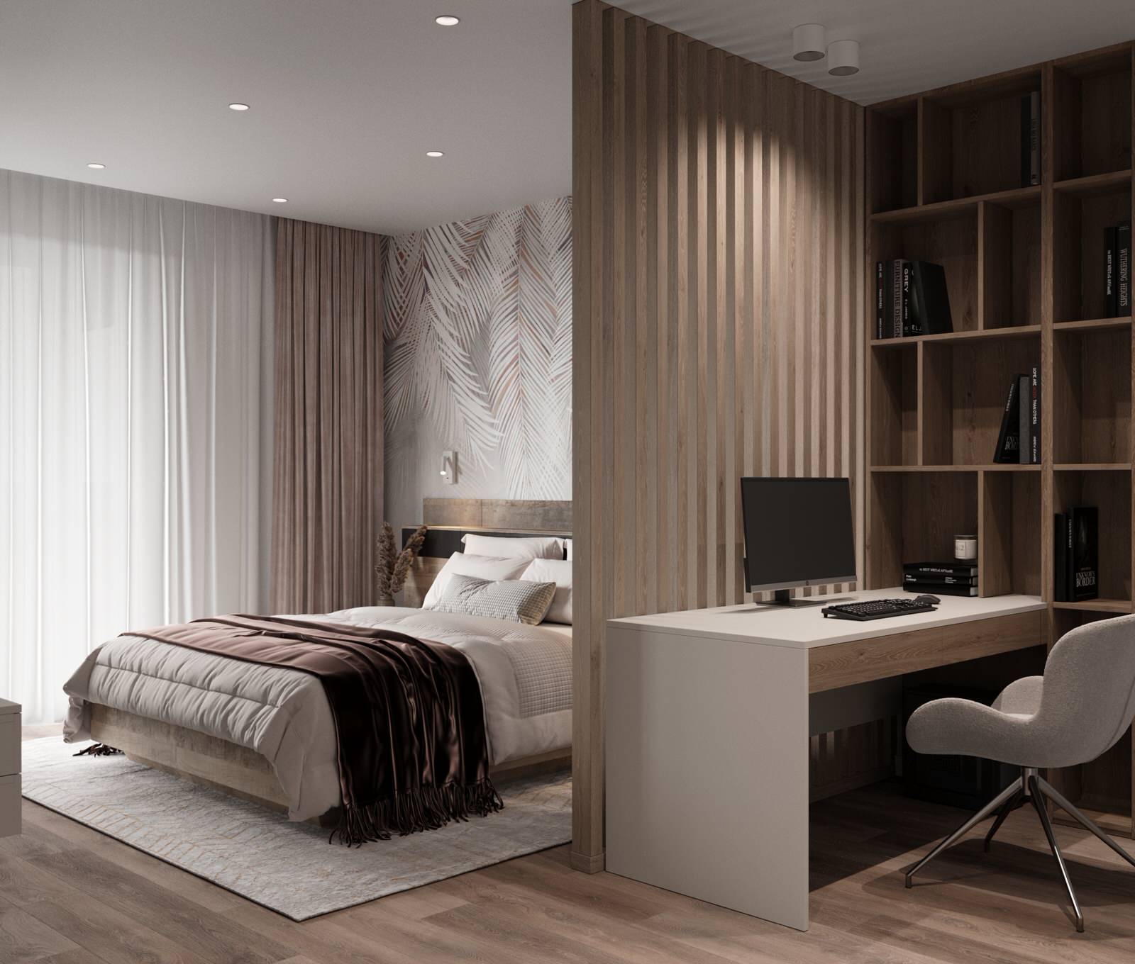 Дизайн квартиры в ЖК «Солярис» с большой лоджией