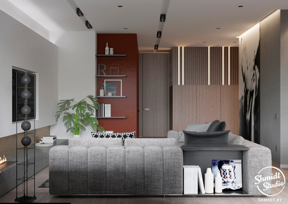 Проект интерьера "Black", Минск, 75м.кв