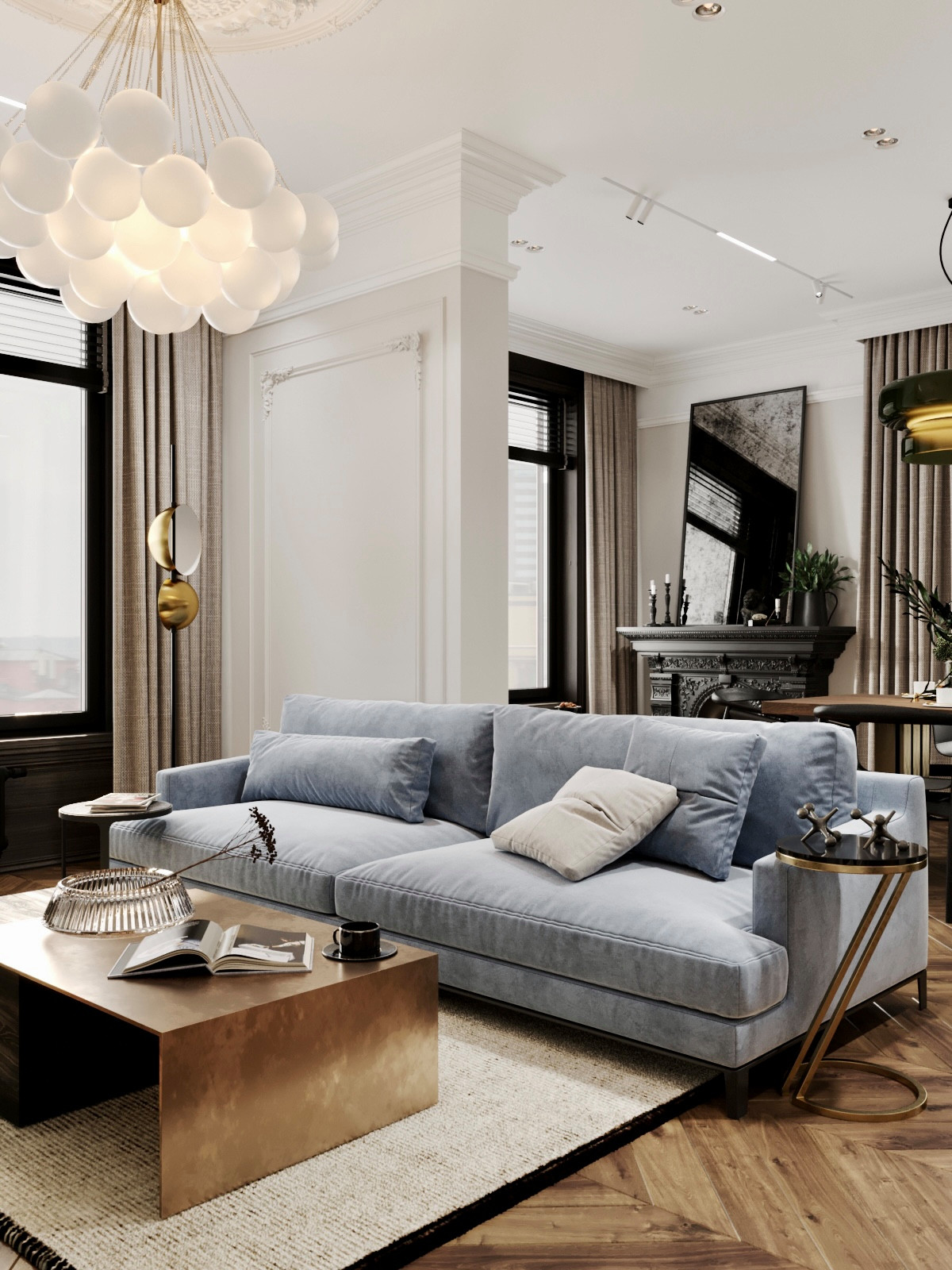 Квартира для сына дизайнера с хорошим вкусом. Вариант 2