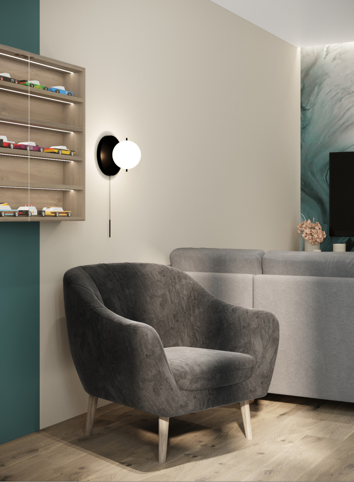 Дизайн-проект квартиры на Авиаторской 72,15 кв.м