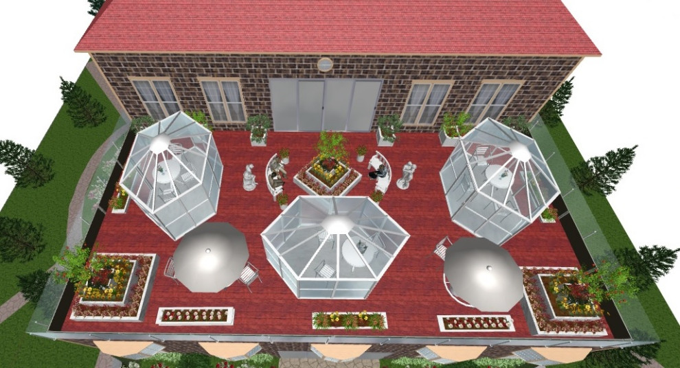 "Космические мечты". Проект озеленения крыш пансионата