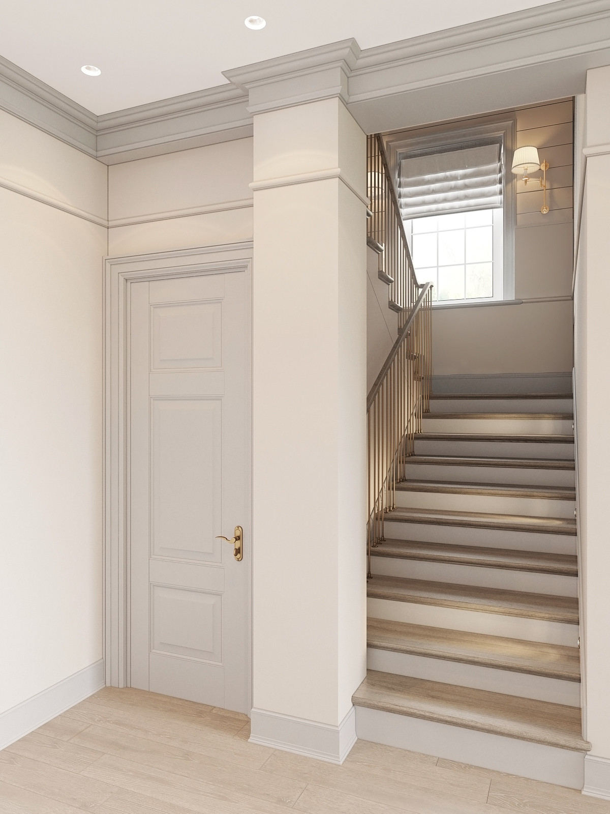 Рабочий проект Дом 200 квм. - Американский стиль. Работа над кухней-гостиной