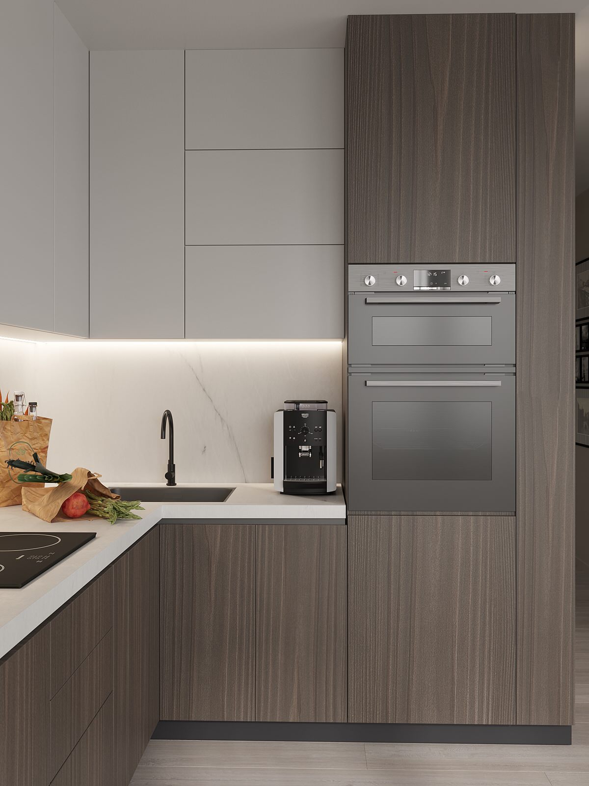 Совмещенная кухня-гостиная